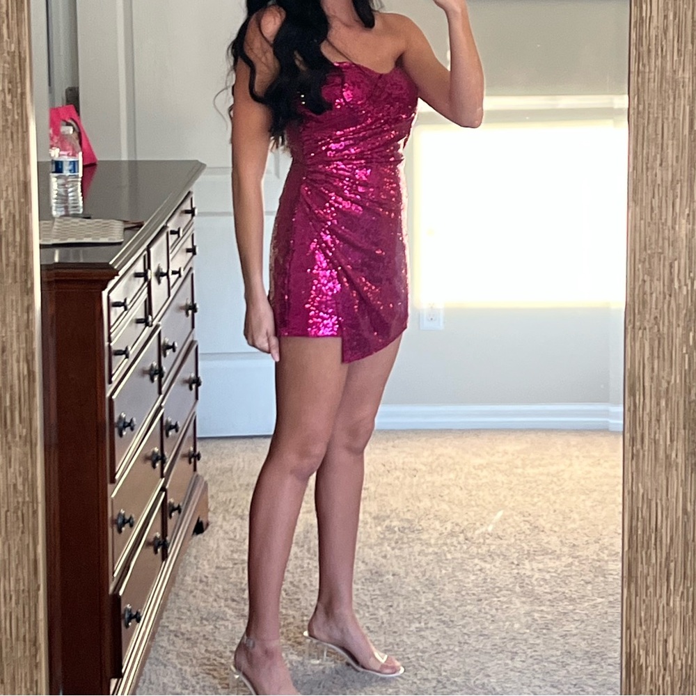 Lulus Sequined Strapless Romper - image 1